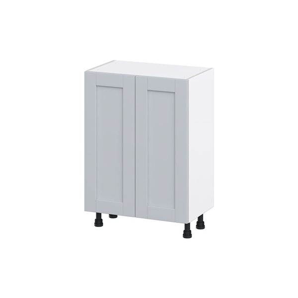 Hugo&Borg Charlesberg 24 x 34.5 x 14.88-in Light Grey Door Base Semi-Custom Cabinet