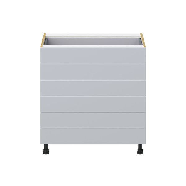 Hugo&Borg Charlesberg 33 x 34.5 x 24.88-in Light Grey Drawer Base Semi-Custom Cabinet