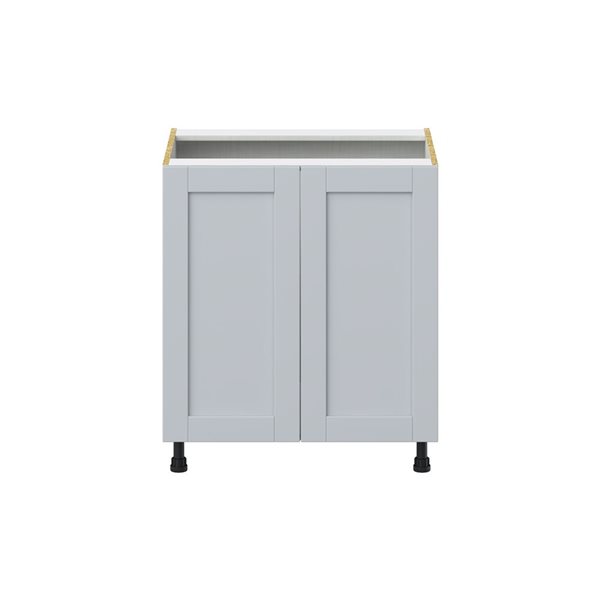 Hugo&Borg Charlesberg 30 x 34.5 x 24.88-in Light Grey Door and Drawer Base Semi-Custom Cabinet