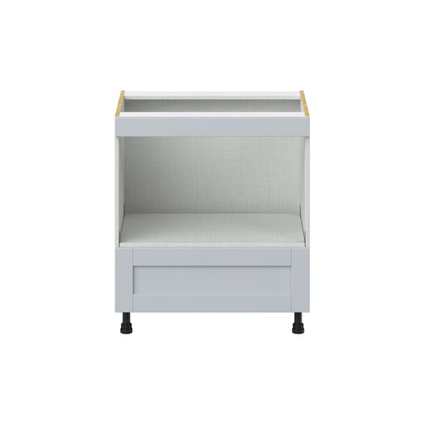 Hugo&Borg Charlesberg 30 x 34.5 x 24.88-in Light Grey Drawer Base Semi-Custom Cabinet