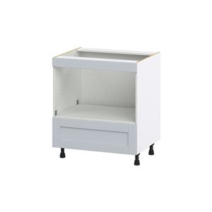 Hugo&Borg Charlesberg 30 x 34.5 x 24.88-in Light Grey Drawer Base Semi-Custom Cabinet