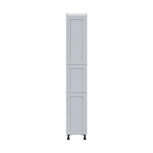 Hugo&Borg Charlesberg 15 x 89.5 x 24.88-in Light Grey Door Pantry Semi-Custom Cabinet