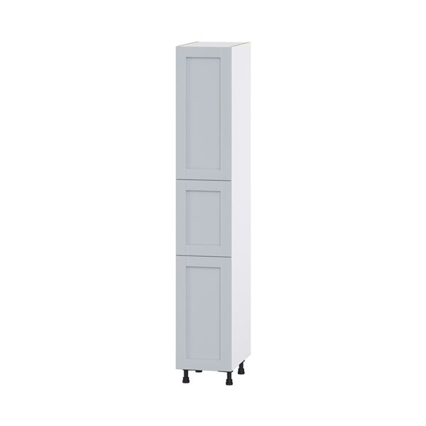 Hugo&Borg Charlesberg 15 x 89.5 x 24.88-in Light Grey Door Pantry Semi-Custom Cabinet