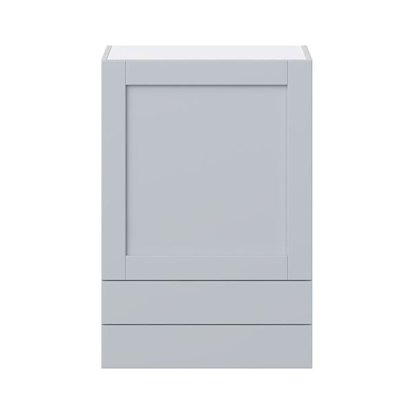 Hugo&Borg Charlesberg 24 x 35 x 14.88-in Light Grey Door and Drawer Wall Semi-Custom Cabinet