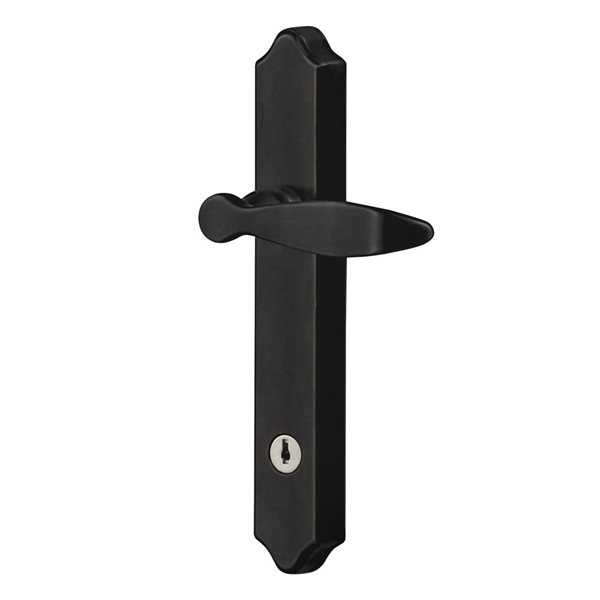 Ideal Security Matte Black Screen/Storm Door Matching Handleset