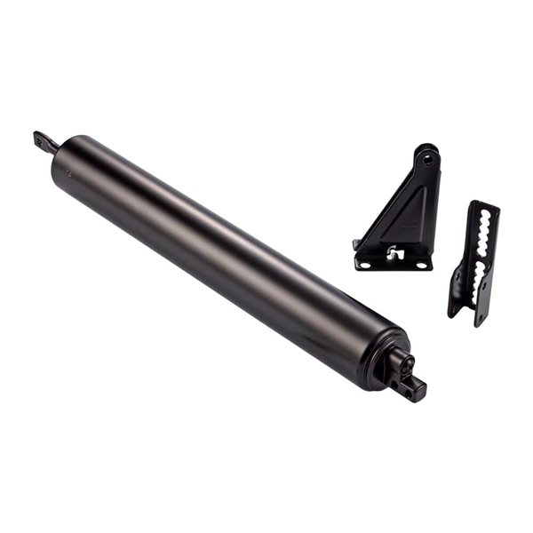 Ideal Security 10.5-in Black Aluminum Adjustable Hold-open Pneumatic Storm-Door Closer