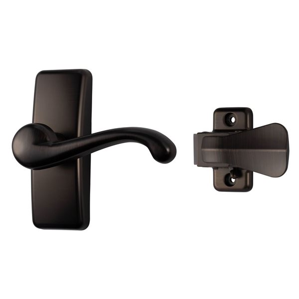 Ideal Security Oilrubbed Bronze Screen/Storm Door Matching Handleset