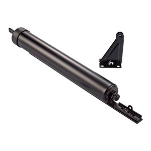 Ideal Security 10.5-in Black Adjustable Hold-open Pneumatic Storm-Door Closer