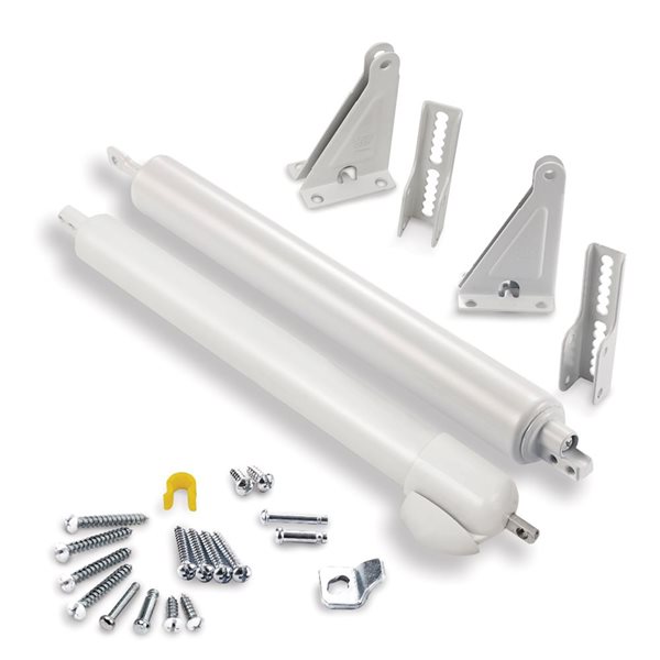 Ideal Security 2-pack 10.5-in White Adjustable Hold-open Pneumatic Door Closer