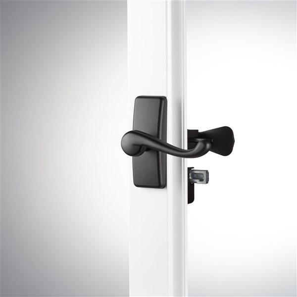 Ideal Security Matte Black Screen/Storm Door Matching Handleset