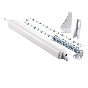 Ideal Security 10.5-in White Adjustable Hold-open Pneumatic Door Closer