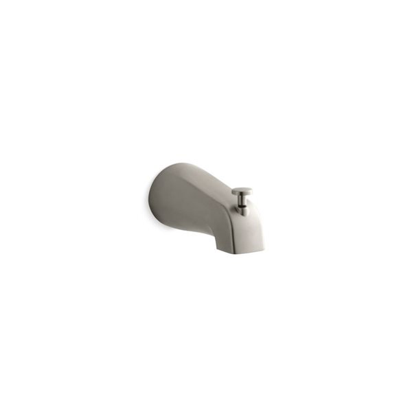 KOHLER Devonshire 4-7/16-in Brushed Nickel Bathtub Spout With Diverter