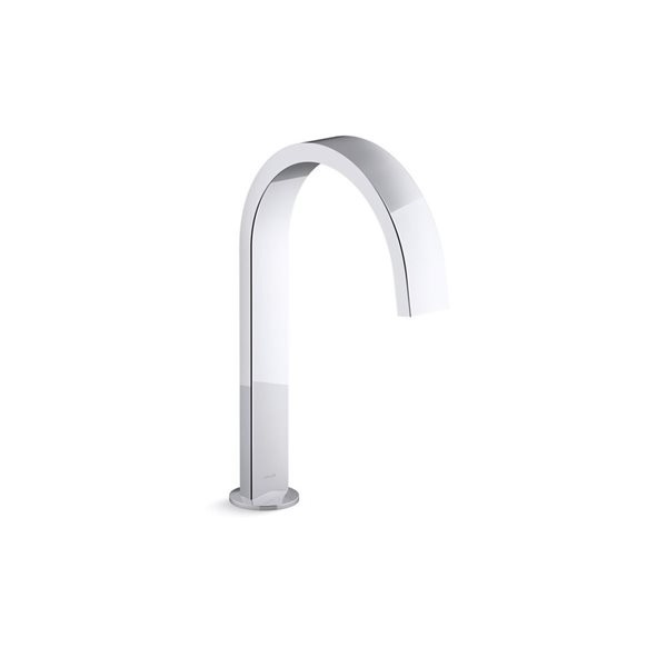 KOHLER Components Deck-Mount Polished Chrome Bathtub Ribbon Design Spout