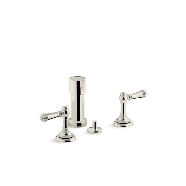 KOHLER Artifacts Vibrant Polished Nickel Vertical Spray Bidet Faucet