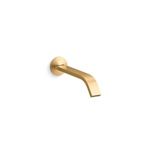 Bec plat de robinet pour lavabo en laiton brossé Components de KOHLER