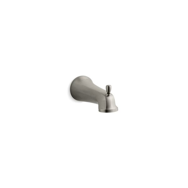 KOHLER Bancroft Wall-Mount Brushed Nickel Bathtub Spout With Diverter