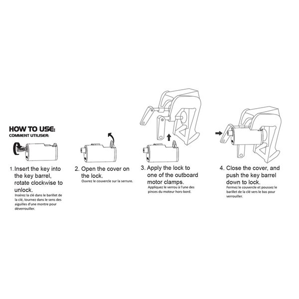 Kovix Outboard Motor Boat Locking system