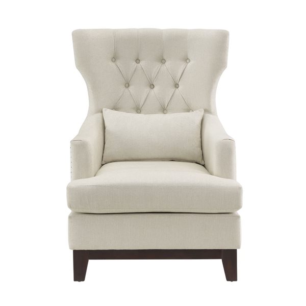 HomeTrend Adriano Midcentury Beige Polyester Accent Chair 1217F4S RONA   332013942 MainImage 001 L 