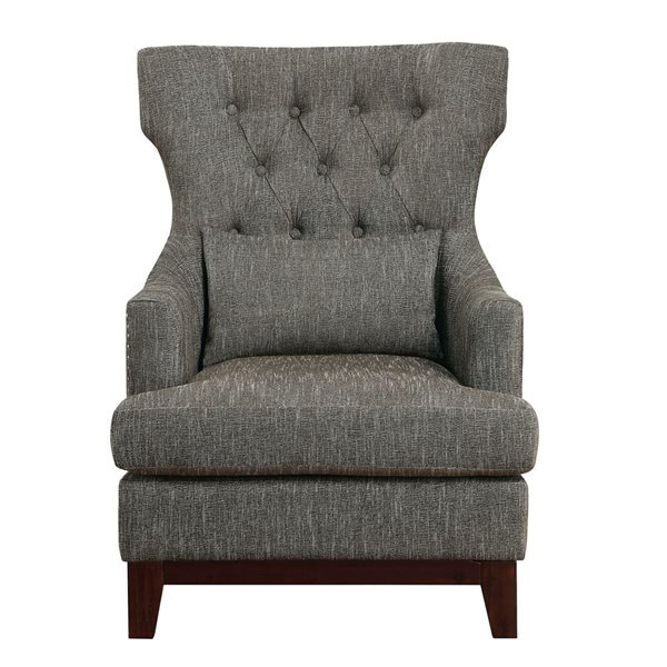 HomeTrend Adriano Midcentury Brown Grey Polyester Accent Chair 1217F3S   332013953 MainImage 001 L 