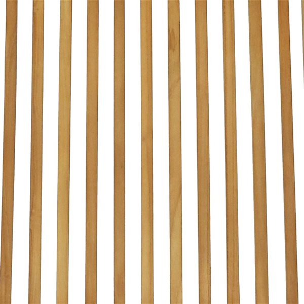 Sunnydaze Decor Brown Wood Conversation Chair with Brown Slat Seat - Set of 2