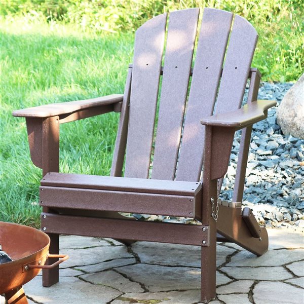adirondack chair brown plastic