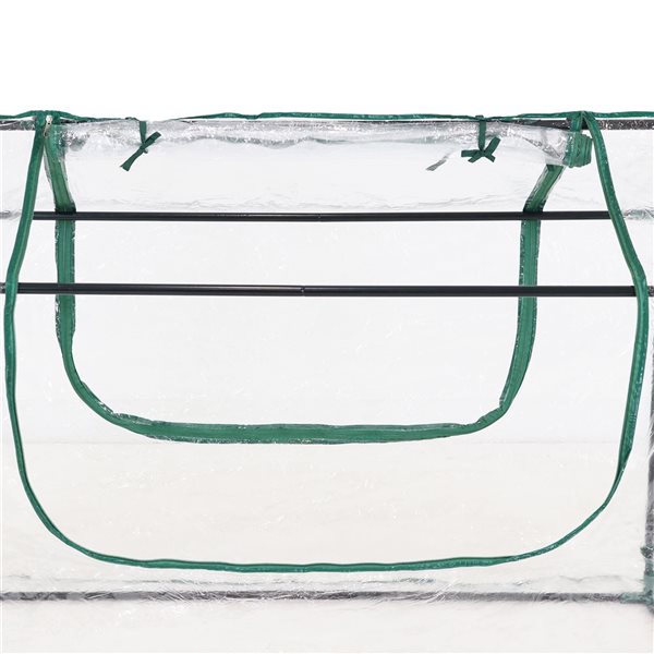 Sunnydaze Decor 36.25-ft L x 51-ft W x 37.5-ft H Clear Greenhouse Kit