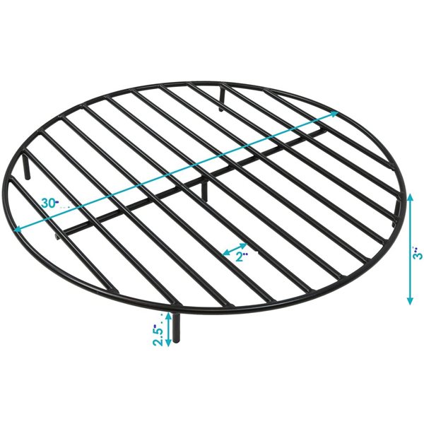 Outdoor fire pit clearance grate