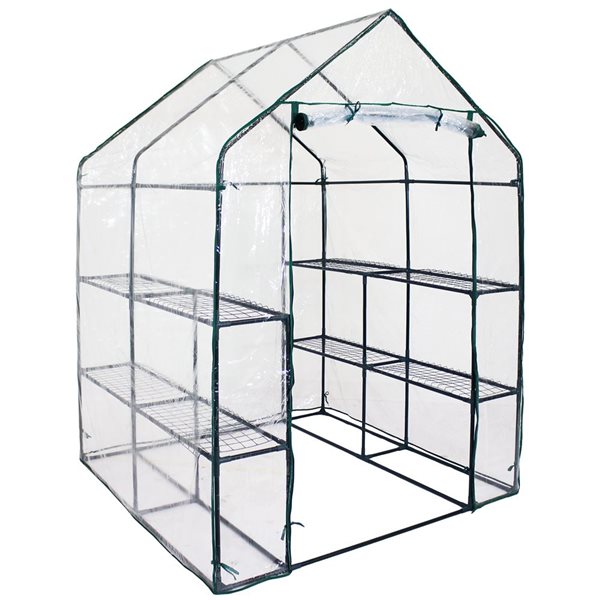 Sunnydaze Decor 55-ft L x 55-ft W x 77-ft H Clear Greenhouse Kit