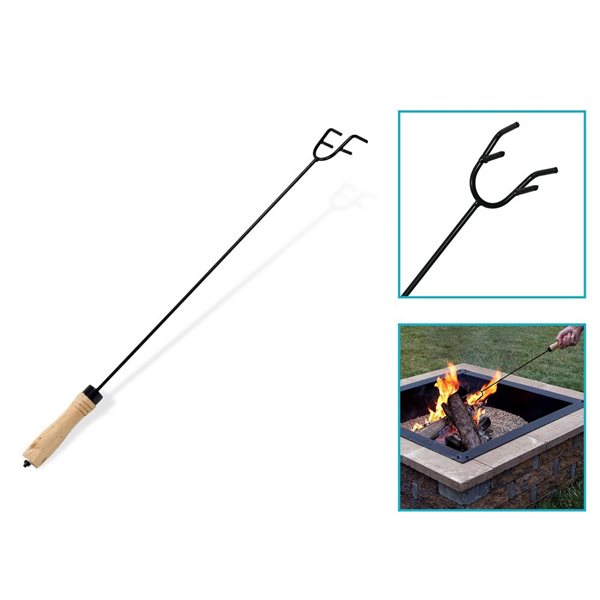 Sunnydaze Fire Pit Poker Stick - Durable Heat Resistant Handle - Outdoor  Campfire Accessory - Fireplace Tool - Indoor & Outdoor Steel Camping Tool -  16-Inch : : Patio, Lawn & Garden