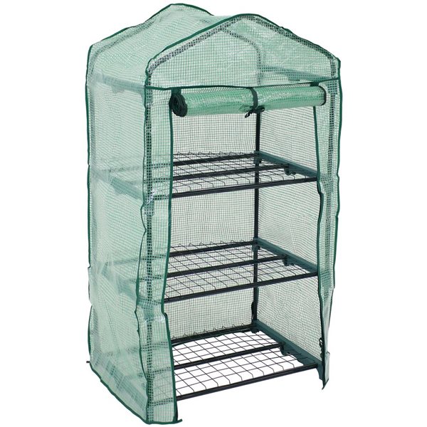 Sunnydaze Decor 19-ft L x 27-ft W x 50-ft H - Green Greenhouse Kit