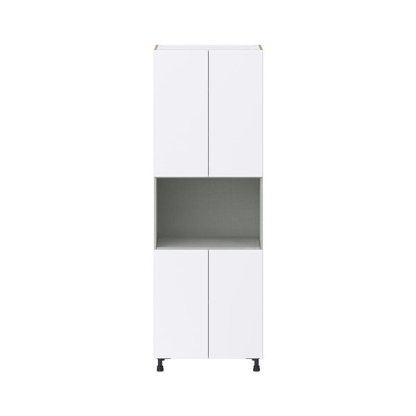 Hugo&Borg Lasalle 30 x 89.5 x 24.88-in Glacier White Door Pantry Semi-Custom Cabinet