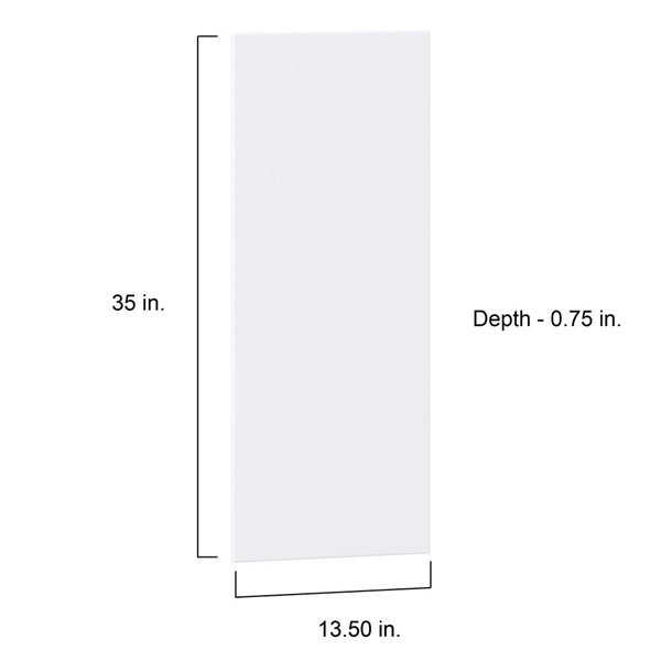 Hugo&Borg Lasalle 13.5 x 35 x 0.75-in Cabinet Door Front - White