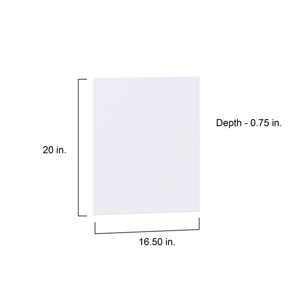 Hugo&Borg Lasalle 16.5 x 20 x 0.75-in Cabinet Door Front - White