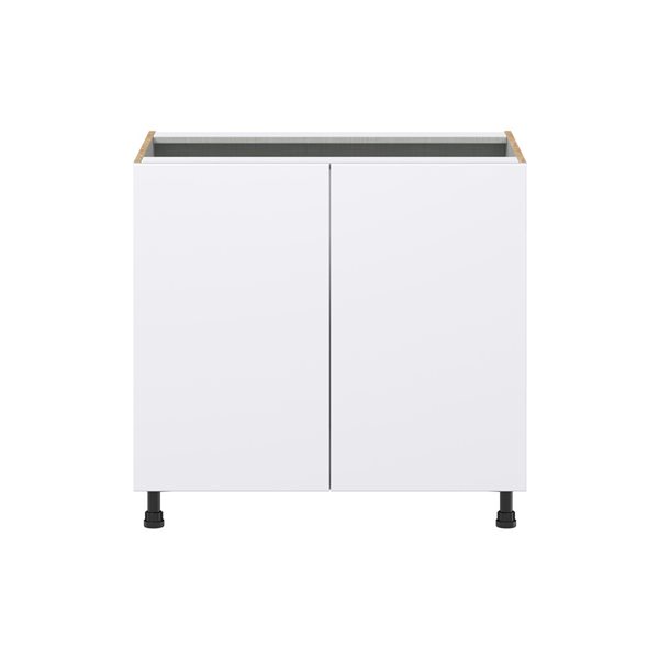 Hugo&Borg Lasalle 36 x 34.5 x 24.88-in Glacier White Sink Base Semi-Custom Cabinet