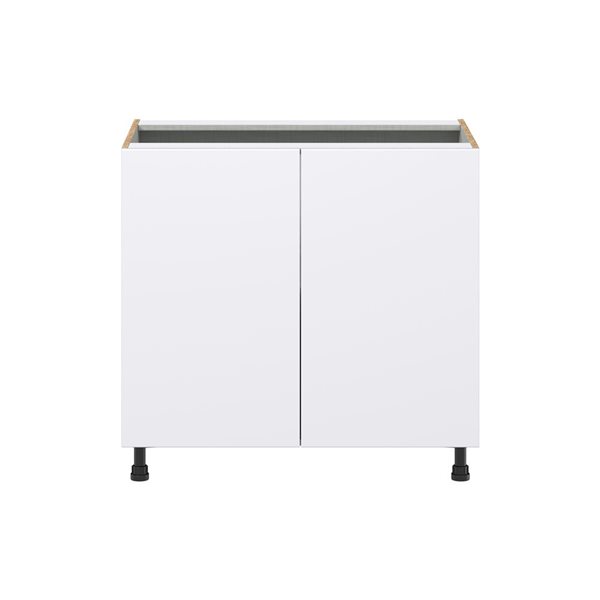 Hugo&Borg Lasalle 36 x 34.5 x 24.88-in Glacier White Door Base Semi-Custom Cabinet