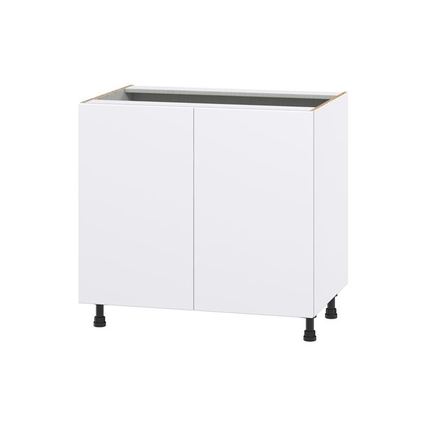 Hugo&Borg Lasalle 36 x 34.5 x 24.88-in Glacier White Door Base Semi-Custom Cabinet