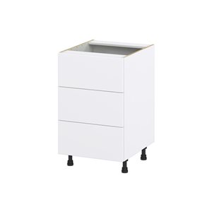 Hugo&Borg Lasalle 21 x 34.5 x 24.88-in Glacier White Drawer Base Semi-Custom Cabinet