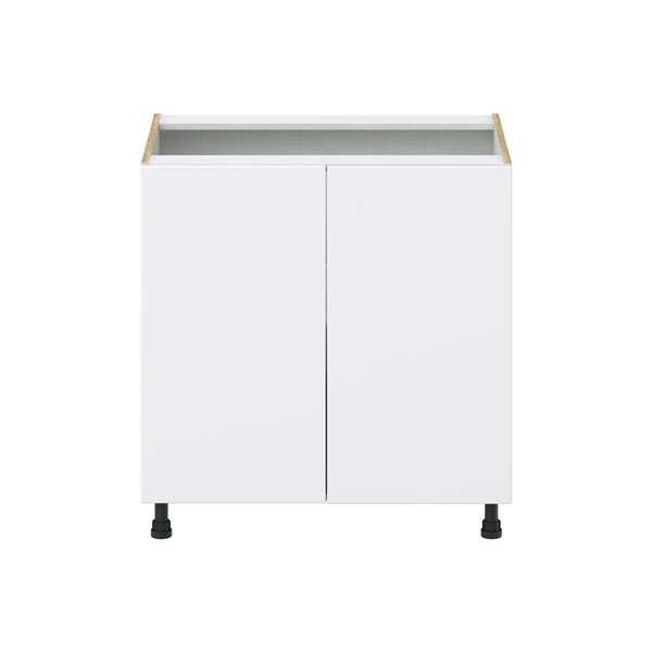 Hugo&Borg Lasalle 33 x 34.5 x 24.88-in Glacier White Door Base Semi-Custom Cabinet