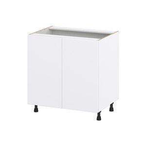 Hugo&Borg Lasalle 33 x 34.5 x 24.88-in Glacier White Door Base Semi-Custom Cabinet