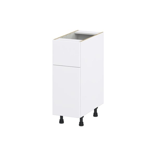 Hugo&Borg Lasalle 12 x 34.5 x 24.88-in Glacier White Door and Drawer Base Semi-Custom Cabinet