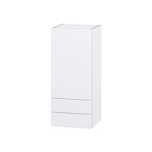 Hugo&Borg Lasalle 15 x 35 x 14.88-in Glacier White Door and Drawer Wall Semi-Custom Cabinet