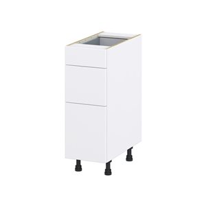 Hugo&Borg Lasalle 12 x 34.5 x 24.88-in Glacier White Drawer Base Semi-Custom Cabinet