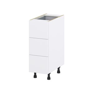 Hugo&Borg Lasalle 12 x 34.5 x 24.88-in Glacier White Drawer Base Semi-Custom Cabinet