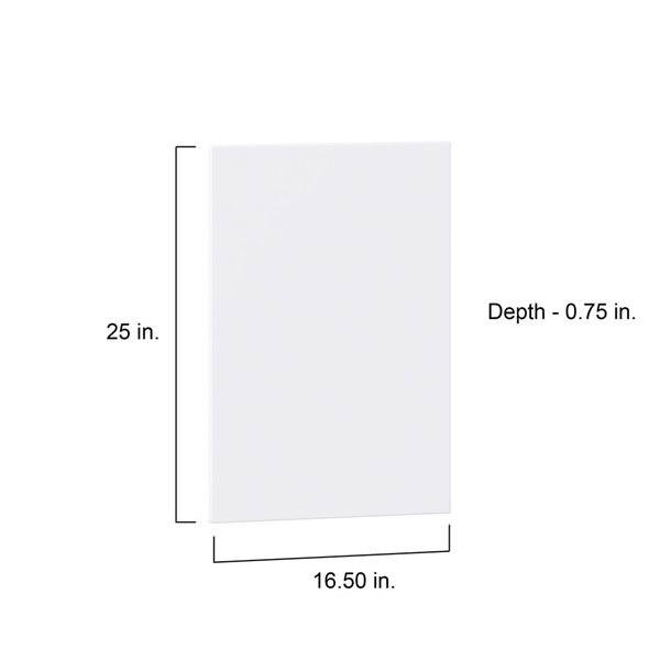 Hugo&Borg Lasalle 16.5 x 25 x 0.75-in Cabinet Door Front - White