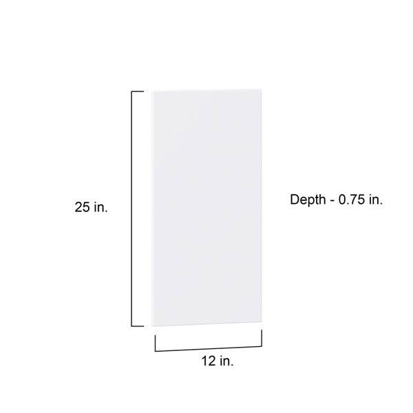 Hugo&Borg Lasalle 12 x 25 x 0.75-in Cabinet Door Front - White