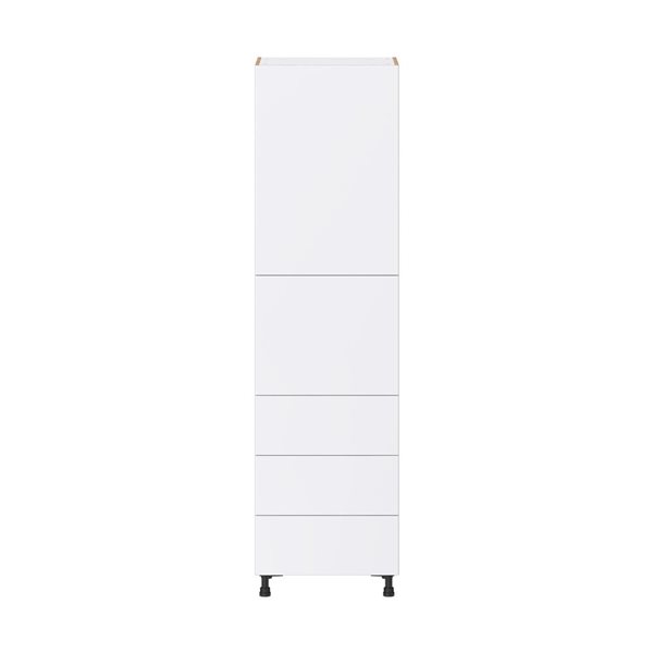 Hugo&Borg Lasalle 24 x 89.5 x 24.88-in Glacier White Door and Drawer Pantry Semi-Custom Cabinet