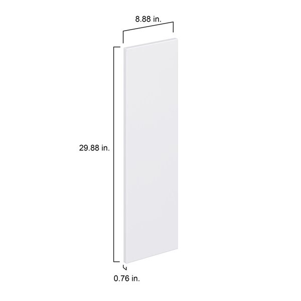 Hugo&Borg Lasalle 8.88 x 29.88 x 0.75-in Cabinet Door Front - White