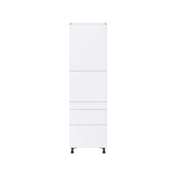 Hugo&Borg Lasalle 24 x 84.5 x 24.88-in Glacier White Door and Drawer Pantry Semi-Custom Cabinet