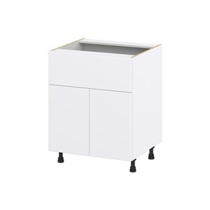 Hugo&Borg Lasalle 27 x 34.5 x 24.88-in Glacier White Door and Drawer Base Semi-Custom Cabinet