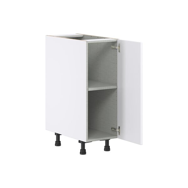 Hugo&Borg Lasalle 12 x 34.5 x 24.88-in Glacier White Door Base Semi-Custom Cabinet